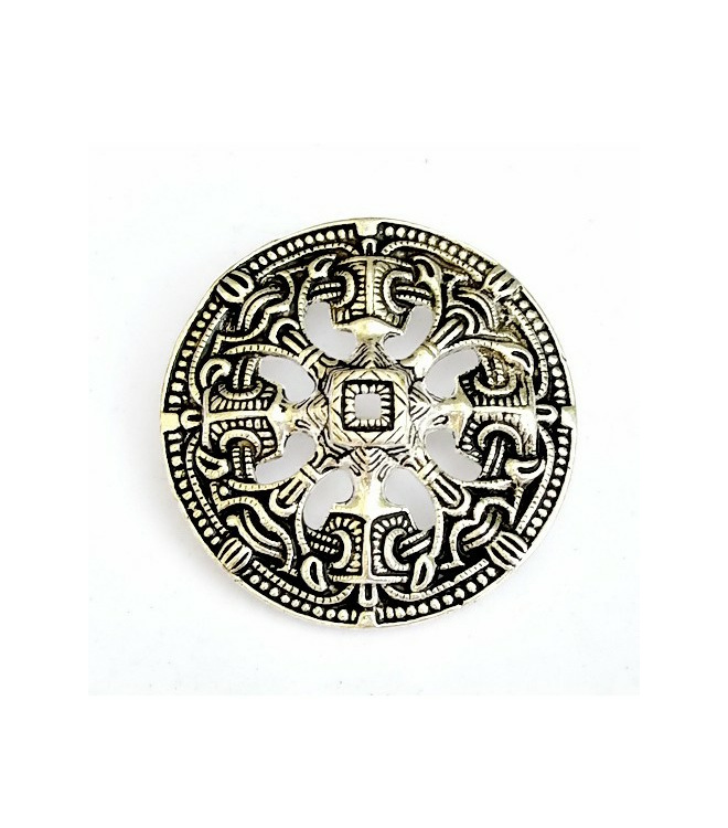 Wikinger Scheibenfibel Troendelag im Borrestil