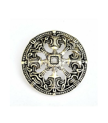 Wikinger Scheibenfibel Troendelag im Borrestil