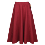 Kinder Mittelalter-Rock Lucia, weit ausgestellt, rot