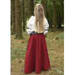 Kinder Mittelalter-Rock Lucia, weit ausgestellt, rot