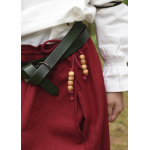 Kinder Mittelalter-Rock Lucia, weit ausgestellt, rot