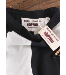 Kinder Mittelalter-Rock Lucia, weit ausgestellt, schwarz/natur