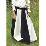 Kinder Mittelalter-Rock Lucia, weit ausgestellt, schwarz/natur