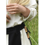 Kinder Mittelalter-Rock Lucia, weit ausgestellt, schwarz/natur