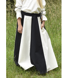 Kinder Mittelalter-Rock Lucia, weit ausgestellt, schwarz/natur Größe 146