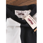 Kinder Mittelalter-Rock Lucia, weit ausgestellt, schwarz/natur Größe 146