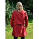 Langarm-Tunika aus Baumwolle, rot