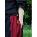 Mittelalterlicher Rock, weit ausgestellt, schwarz/rot