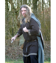 Wikinger Tunika aus Baumwolle, dunkelbraun