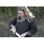 Wikinger Tunika aus Baumwolle, dunkelbraun