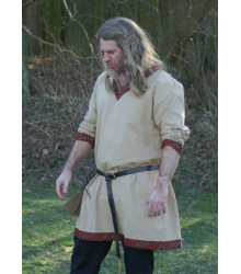Wikinger Tunika aus Baumwolle, beige