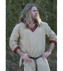 Wikinger Tunika aus Baumwolle, beige