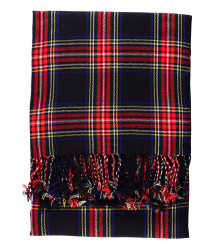Plaid / Schal, Tartan, ca. 234 x 137 cm (92 x 54 in.)