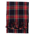 Plaid / Schal, Tartan, ca. 234 x 137 cm (92 x 54 in.)