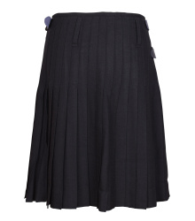 8 Yard Kilt, Schottenrock, schwarz (uni)