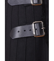 8 Yard Kilt, Schottenrock, schwarz (uni)