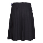 8 Yard Kilt, Schottenrock, schwarz (uni)