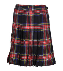 8 Yard Kilt, Schottenrock, Black Stewart Tartan
