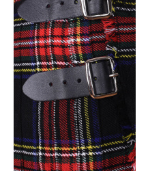 8 Yard Kilt, Schottenrock, Black Stewart Tartan