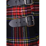 8 Yard Kilt, Schottenrock, Black Stewart Tartan