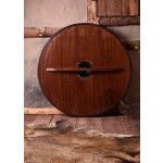 Wikinger Rundschild, aus Holz, mit Greiftier-Bemalung