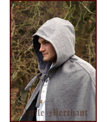 Schwerer Mittelalter-Umhang mit Kapuze, div. Farben