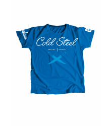 Cold Steel Cross Guard Girlie-Shirt, Blau