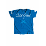 Cold Steel Cross Guard Girlie-Shirt, Blau