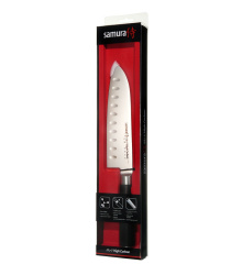 Samura MO-V Santoku Messer mit Kullenschliff