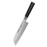 Samura MO-V Santoku Messer mit Kullenschliff