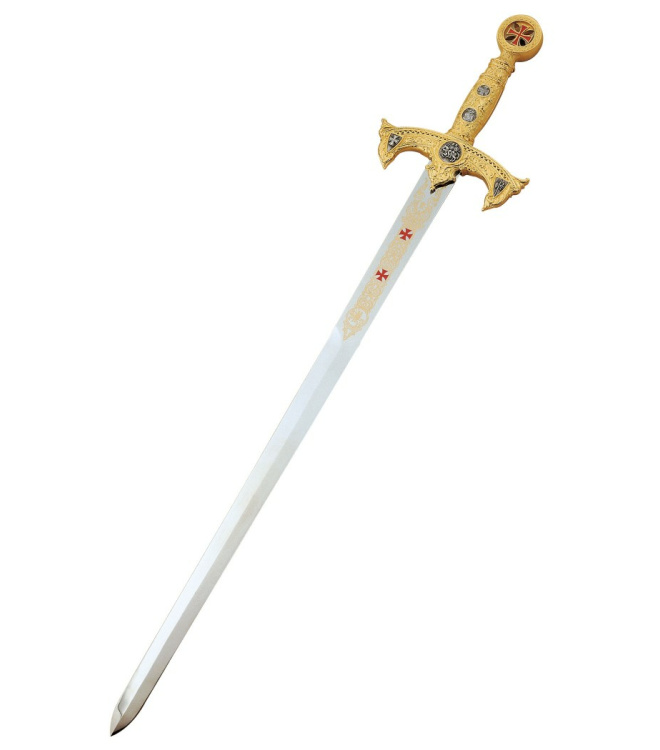 Schwert des Templerordens, goldfarben, Marto