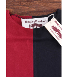 Kinder Waffenrock Lucas, Mi-Parti, schwarz/rot