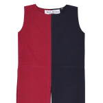 Kinder Waffenrock Lucas, Mi-Parti, schwarz/rot