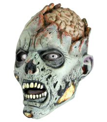 Zombie Maske, grau