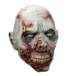 Zombie Maske mit Narben, grau