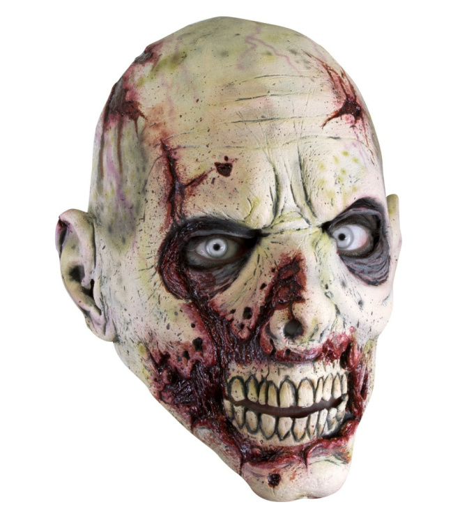 Zombie Maske mit Narben, bleich